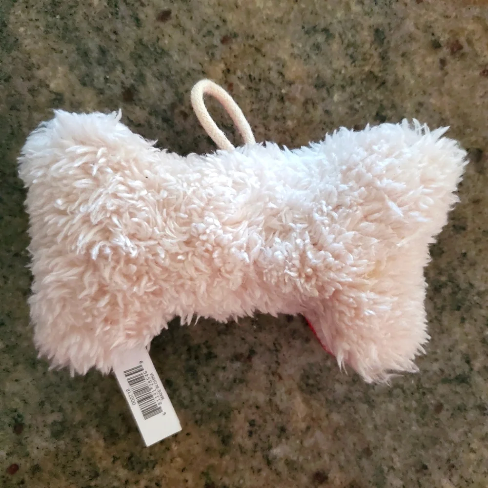 Vibrant Life Cozy‎ Buddy Squeaky Bone Dog Toy, #CUTE, Chew Level 1